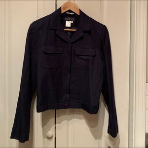 Herman Geist Navy Blue Linen Blazer 6